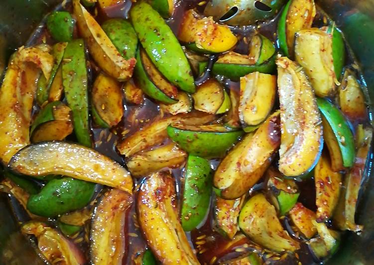 Simple Way to Make Homemade Instant raw mango pickle