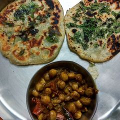 Amritsari chole kulche A picture of Amritsari chole kulche.