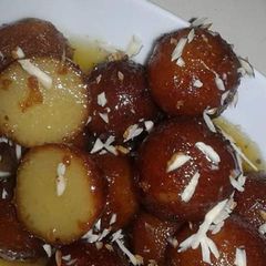 A picture of Eggless gulab jamun.
