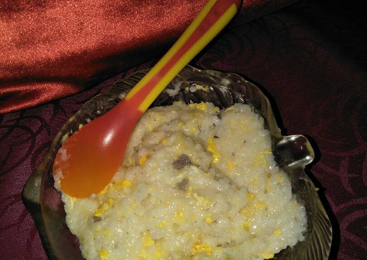 Nasi goreng ati ayam kuning telur 10+ bulan