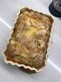 Budín de pera y jengibre sin gluten