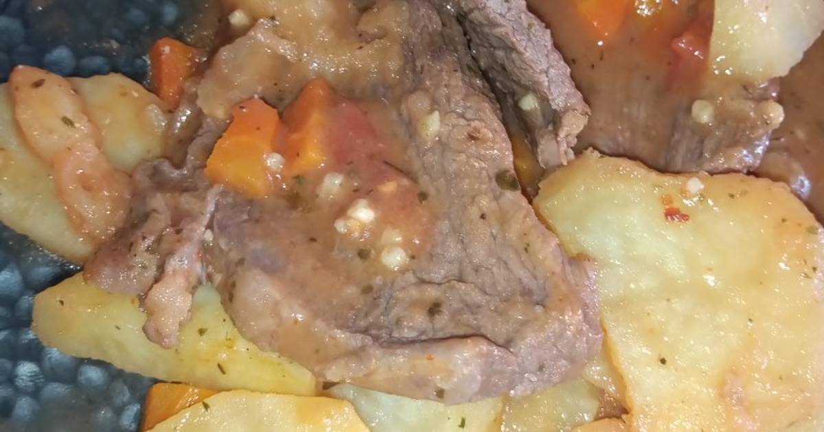 Bifes A La Criolla Con Vino Tinto Bifes A La Criolla Con Vino Tinto