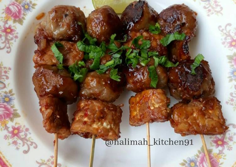 Bakso tempe bakar