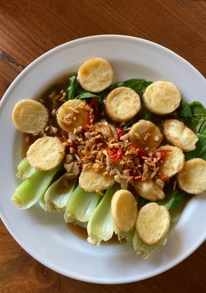 Foto resep Pok choy tahu saos tiram