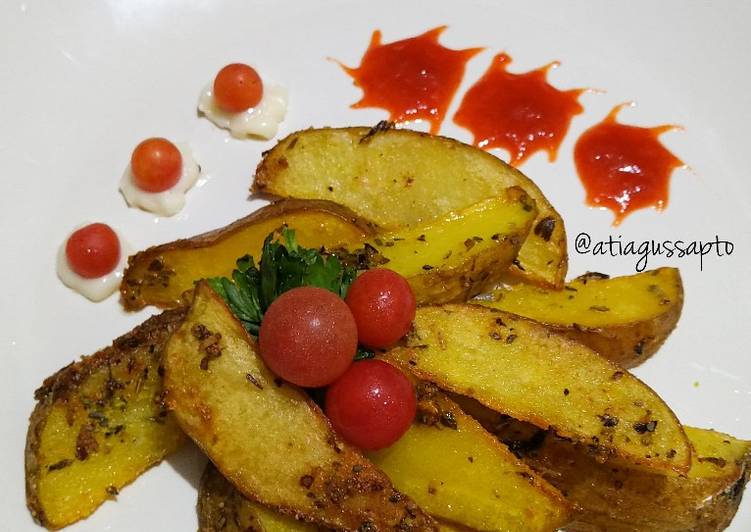 Cara Memasak 🍠Potato Wedges (226)🍠 yang Lezat Sekali