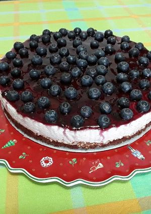 Foto principal de Tarta de requesón y arándanos