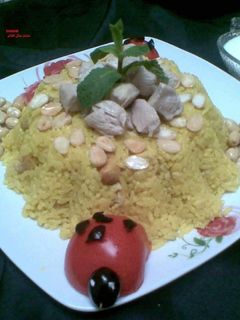 صورة لوصفة ارز بالدجاج
