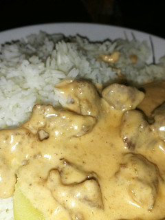 Una foto de Strogonoff de carne