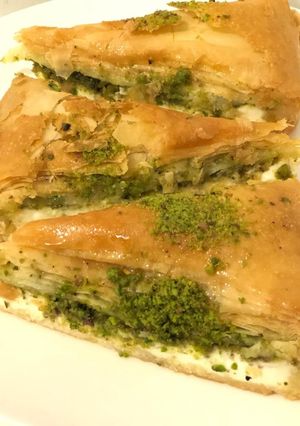 صورة لوصفة جلاش بالقشطه على الطريقه التركيه