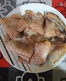 Panqueques de canela con relleno de manzana y canela