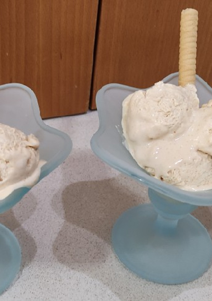 Una foto de Helado de turrón sin heladera