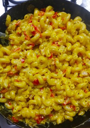 Una foto de Fideos a la crema