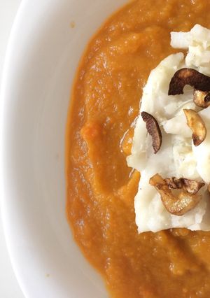 Una foto de Bacalao con crema porrusalda