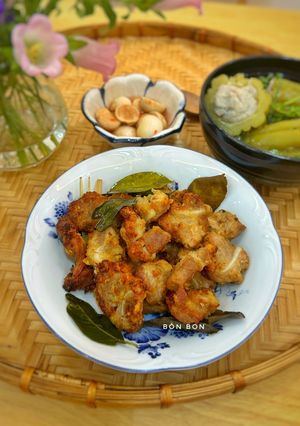 Hình của món Sụn Heo Nướng Sả Lá Chanh.