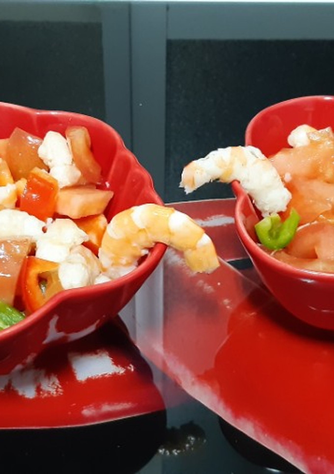 Una foto de Salpicón de langostinos para el Año Nuevo