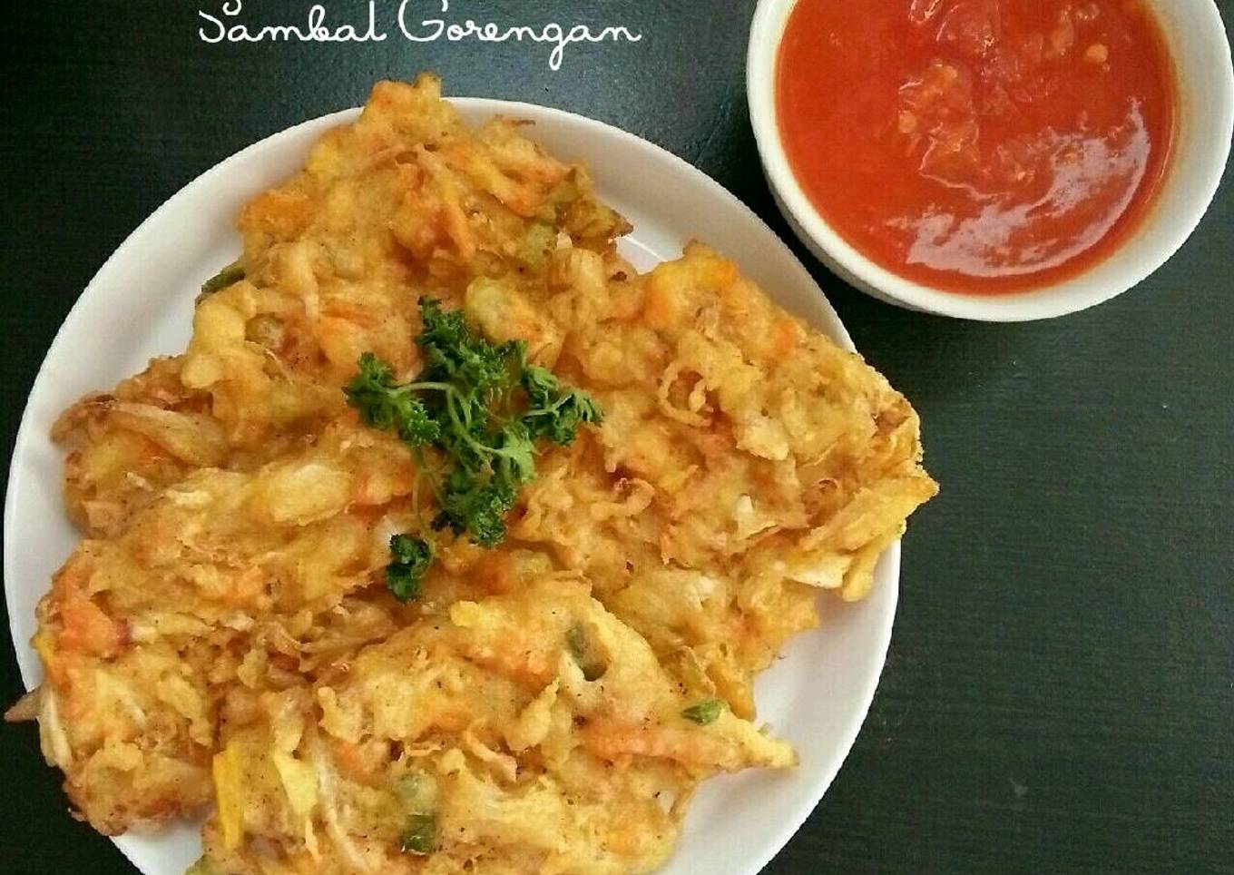 Bakwan Special & Sambal Gorengan (Pedas Manis)
