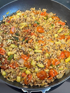 Una foto de Arroz con verduritas