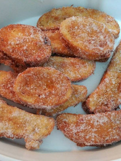 Una foto de Torrijas al caramelo de limón