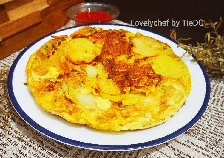 Bagaimana Membuat Espanola Omelette || Omelette Spanyol, Bisa Manjain Lidah