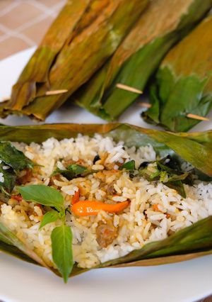 Foto resep Nasi Bakar Isi Daging