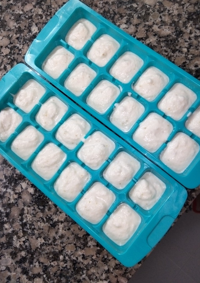 Una foto de Helados de manzana asada coco y kéfir