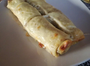 Una foto de Canelones de panqueque rellenos de carne