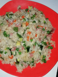 A picture of Chinese stir fry rice #my unique recipe.