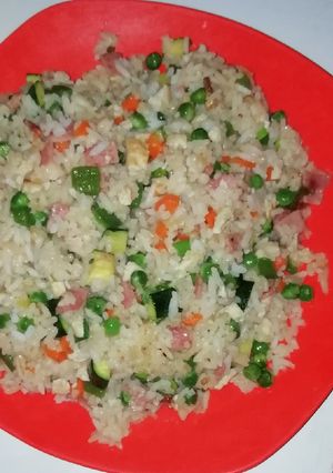 A picture of Chinese stir fry rice #my unique recipe.