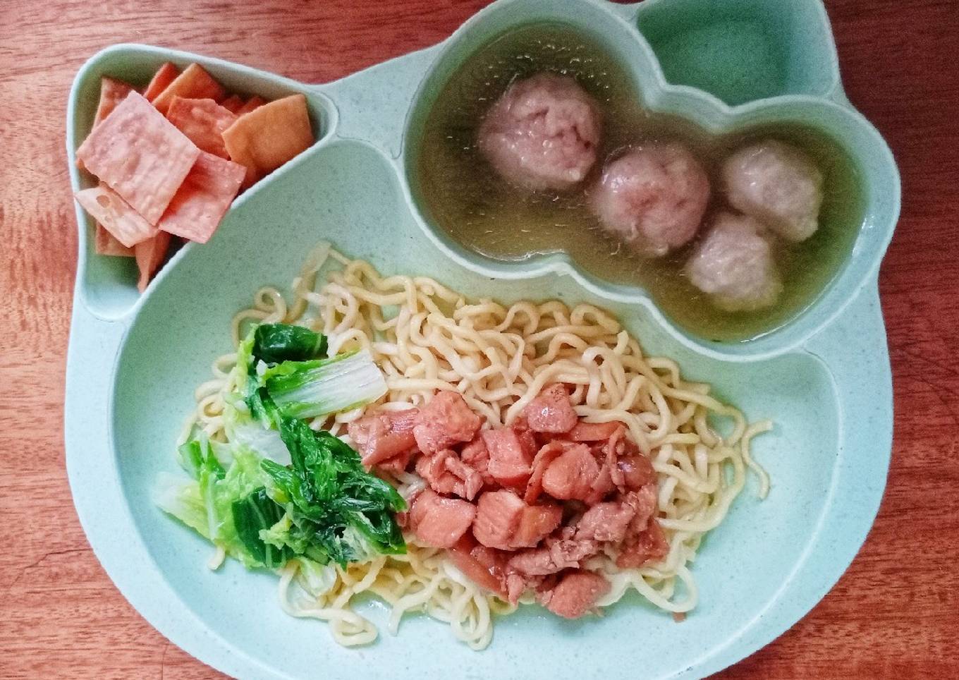Day. 434 Mie Ayam Jamur Kuah Bakso (20 month+)