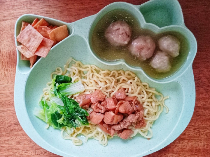 Langkah Mudah untuk Membuat Day. 434 Mie Ayam Jamur Kuah Bakso (20 month+) Kekinian