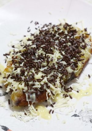 Foto resep Pisang Bakar Keju Cokelat