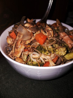 Una foto de Retoño de soja con pollo