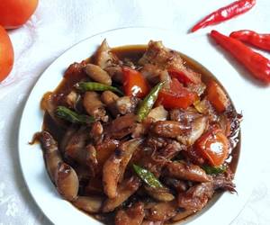 Resep Mudah Cumi Asin Saus Tiram Kecap Nikmat Lezat