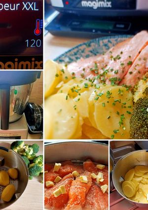 Une photo de Saumon brocolis et pommes de terre au Cook Expert