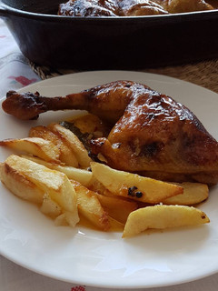 Una foto de Pollo al horno