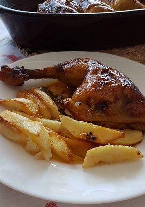 Una foto de Pollo al horno