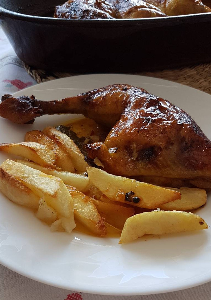 Una foto de Pollo al horno