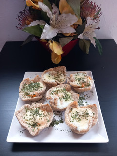 Una foto de Huevos en pan de molde