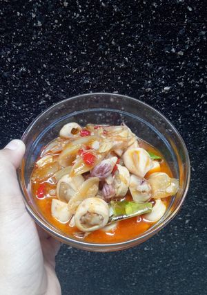 Foto resep Cumi basah pedas