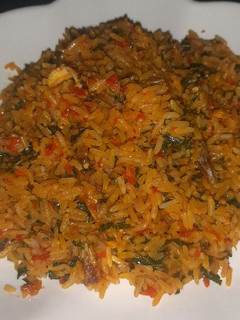 A picture of Jollof rice.