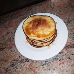 A picture of Fluffy milky pancake.