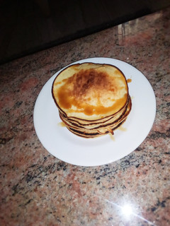 A picture of Fluffy milky pancake.