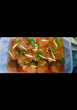 A picture of Karahi kofty.