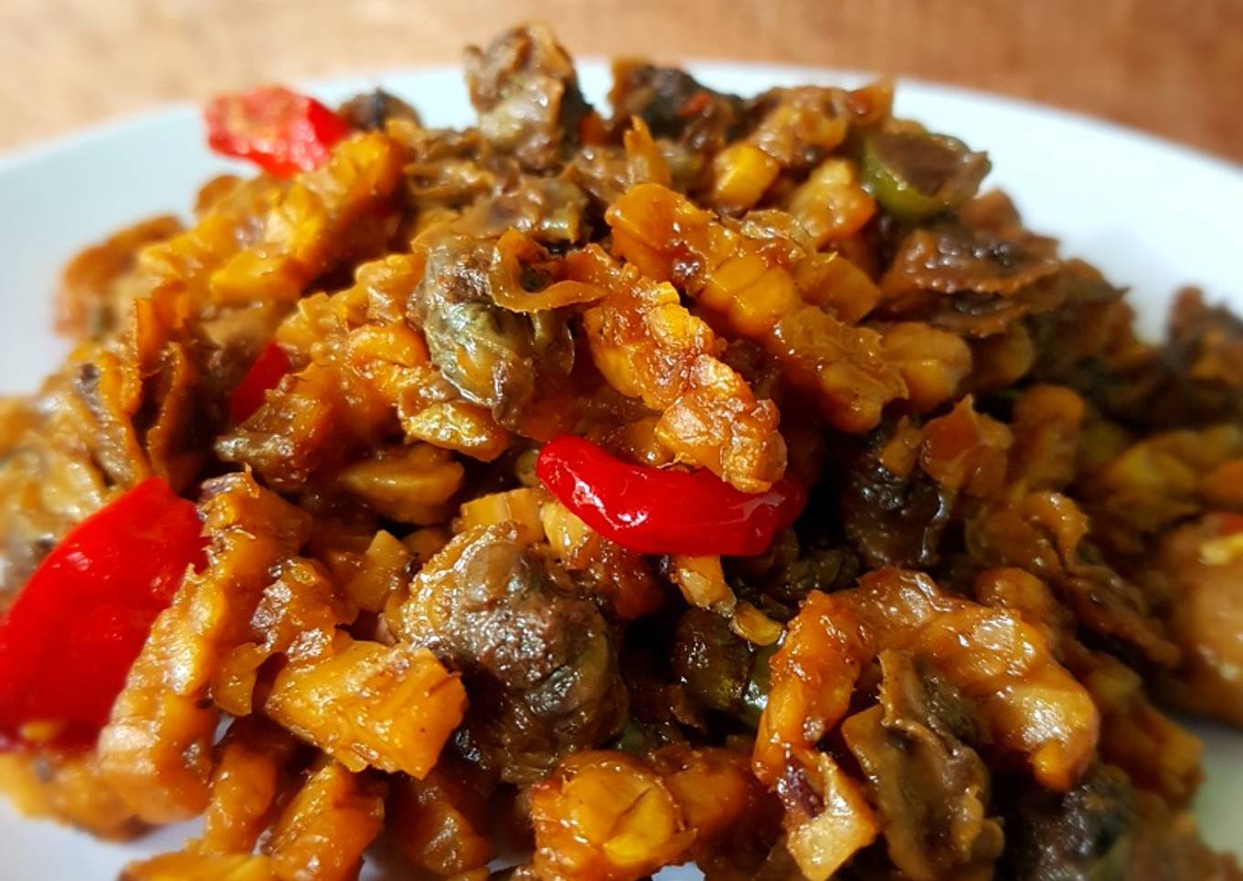 Oseng kerang tempe