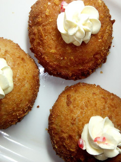 Coated filled doughnut ainihin hoton girkin