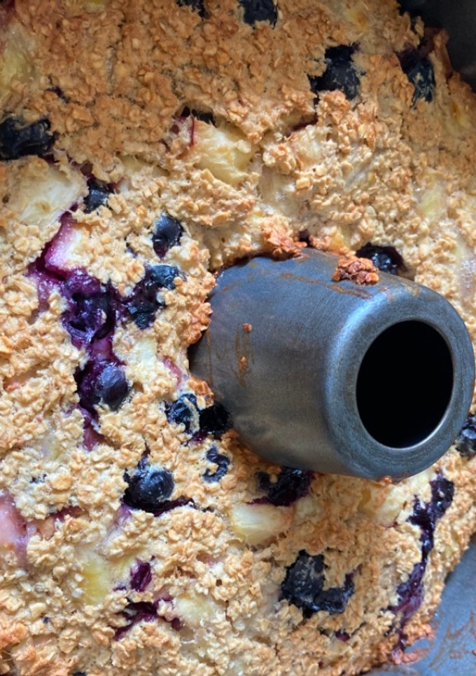 Una foto de Queque de avena (sin harina ni azúcar)