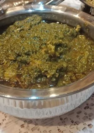 A picture of Palak gosht.