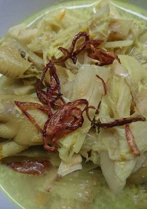 Foto resep Ketewel (Nangka Muda) bumbu kuning + ceker