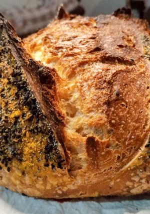 A picture of Sourdough Bread With Turmeric.