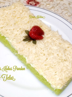 Foto resep 125. ☘️ BROWNIES KUKUS PANDAN 2 TELUR ☘️